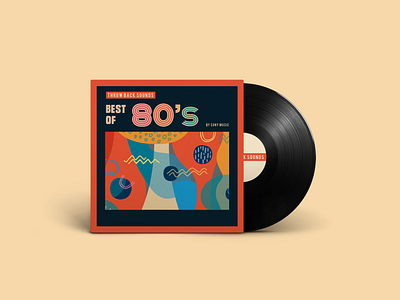 80's Throwback Sounds Vinyl album art album artwork album design albumcover cover covers geometric illustraion mockup music music art musical musicapp pattern record retro surface design vintage vinyl vinyl record