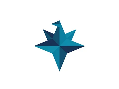 Birdgami bird icon bird illustration bird logo illustration logo logo design logodesign origami