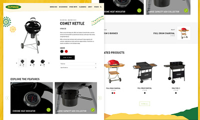 Outback Barbecues Product Page app dailyinspiration design designer digital mobile ui uiux ux web