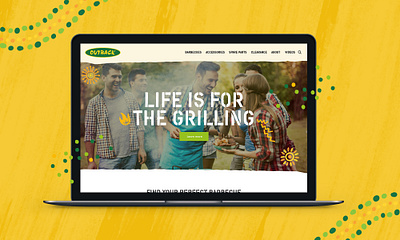 Outback Barbecues Homepage app dailyinspiration design designer digital mobile ui uiux ux web
