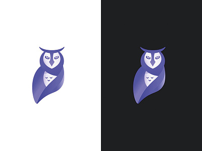 Owl Logo animal app app icon app logo icon logo logo design mark owl owl logo purple owl