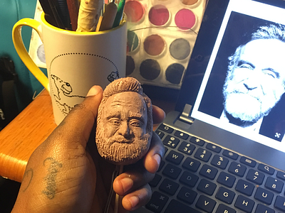Robin blacksculptor comic dailysculpt kingwonder kwonder monsterclay monsterclaysculpture peterhapak robinwilliams robinwilliamsrip sculpture sketch whatdreamsmaycome wonderinprogress wonderneverfades zelda