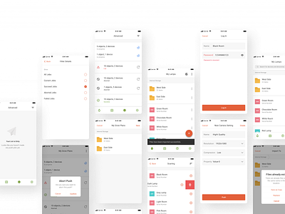 Lamp Manager (iOS & Android Application) android app application ios mobile mobile app product product design ui ui design ux uxdesign