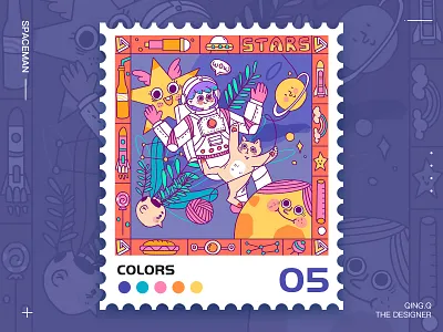 spaceman design illustration