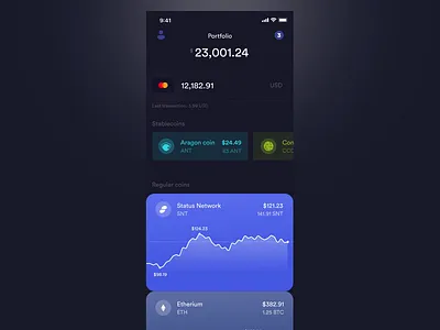 BRD application concept bitcoin bread crypto wallet