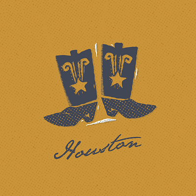 Boots design houston illustration texas vector vectors