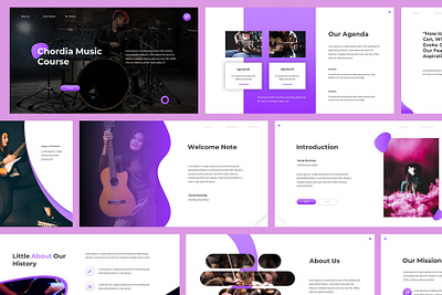 Chordia - Music Powerpoint Template band bass course dj drum genre guitar kpop music piano pop powerpoint presentation proposal rock singer solo