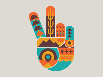 peace bird cactus desert hand mountains nature peace sunset tree vibes