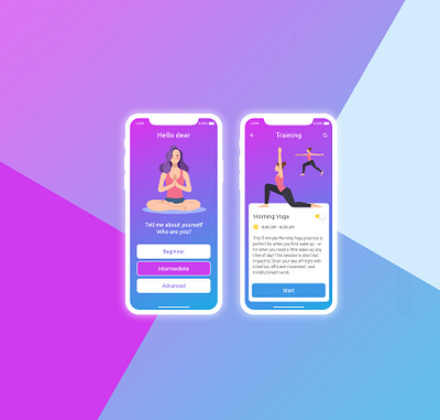 Yogori App for Yoga adobe xd app design illustration sketch sketch template typography ui ux xd