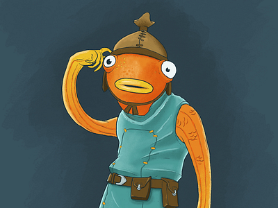 Fishstick apple pencil fish fishstick fortnite illustration ipad ipad pro