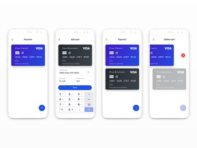 Add Visa card card payment design design process design technique graphic design illustration inspiration mobile mobile app mobile app design mobile bank mobile banking mobile design mobile payment mobile ui ui user experience visual design
