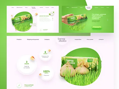 cookie page cookie cooking green tasty ux web