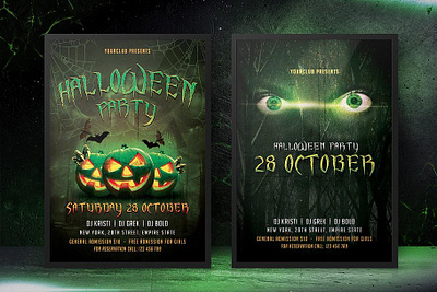 Halloween Flyers dribbble flyer font halloween new popular poster scary type typeface typography