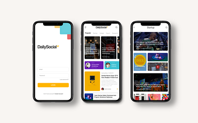 DailySocial Newsfeed appdesign appmobile design exploration interaction design layoutdesign mobiledesign news news feed newsfeed newsletter newspaper ui ui designer uidesign uiuxdesign uiuxdesigner user interface userexperiencedesign ux