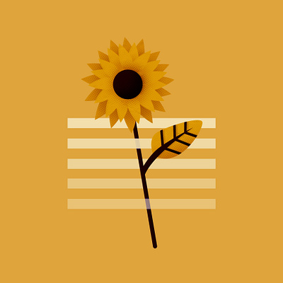 Sunflower botanic botanical botanical art cute design fauna floral flower graphic happy illustration kid minimal pastel spring summer sunflower sunflowers yellow