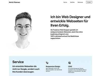 Personal Freelance Webdesign Website freelancer landingpage portfolio ui ux webdesign webflow website