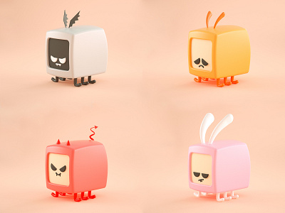 Little Bugs 3d 3d art 3d artist animals bugs c4d cinema 4d design illustration low poly low poly art render