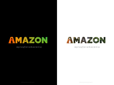 AMAZON | #prayforamazonia amazon creative design earth fire logo logotype negativespace prayforamazonia typeface typography vector