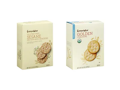 Publix Supermarket GreenWise Crackers food illustration food packaging illustration