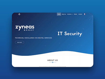 Website for Zyneas art blockchain brand design brand identity branding branding agency design devsecops it landing page ui uidesign ux uxdesign uxui webdesign website