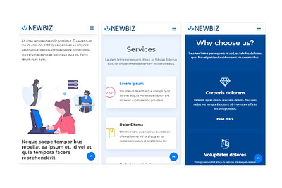 newbiz digital company art branding design digital icon illustrator ui web