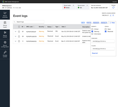 Data table with filters bmco data table filter filtering data tag