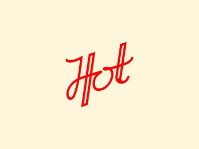 Hot Logotype design lettering lettering logo logo logodesign typography vector