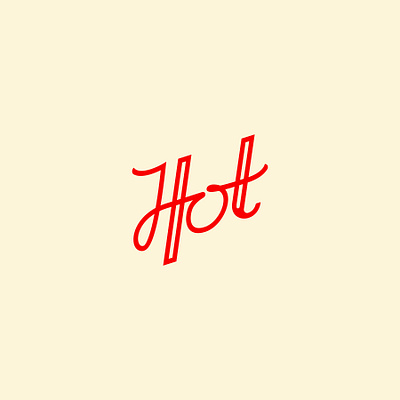 Hot Logotype design lettering lettering logo logo logodesign typography vector