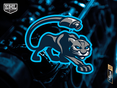 Kansas City Cats - Secondary Logo branding branding design hockey logo sports sports branding