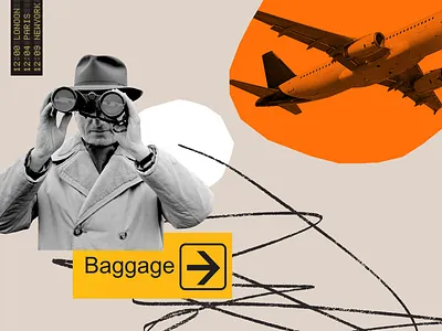What to do if an airline loses your luggage collage editorial