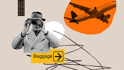 What to do if an airline loses your luggage collage editorial