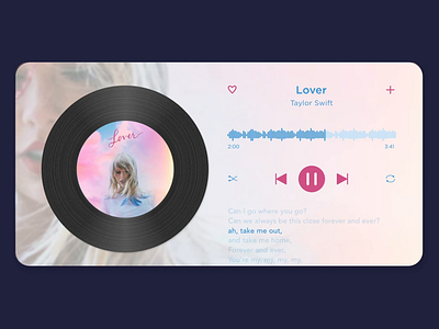 Music Player Concept animation app design illustration music music app music player ui ux