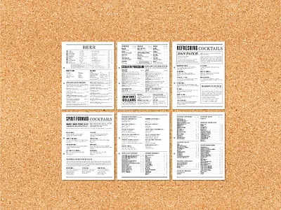 Whiskey Inferno Menu Design latout menu menu design restaurant