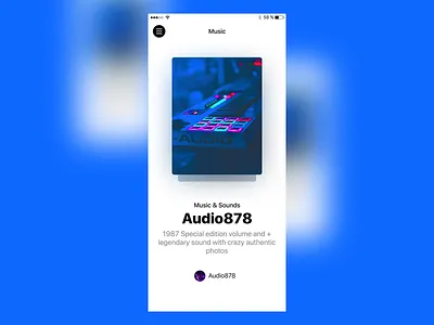 045 Info Card app app design audio card clean dailyui design info interface minimal music music app ui ux