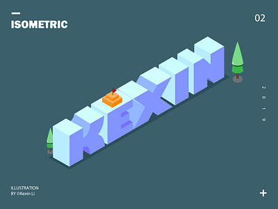 Isometric Name illustration