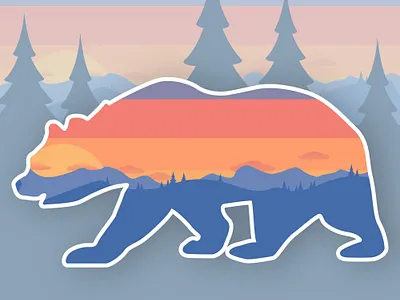 The Bear bear design illustration nature vector