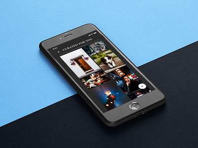 iPhone 8 Curated for You app dailyui design sketch ui ux