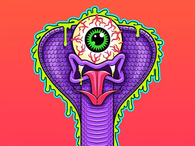 Cobra character cobra illustration snake