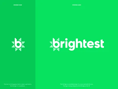 Brightest.io Logo branding logo logo design software