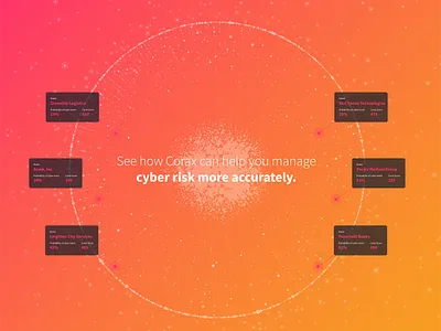 Corax — Database Visualization big data branding cyber cyber security cybersecurity data data visualization data viz database dataviz gradient insurance risk technology vector