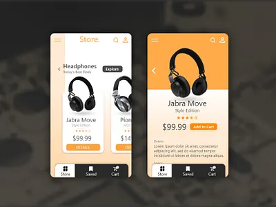 Electronic Store App app app design branding design layout store app ui ux