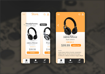 Electronic Store App app app design branding design layout store app ui ux