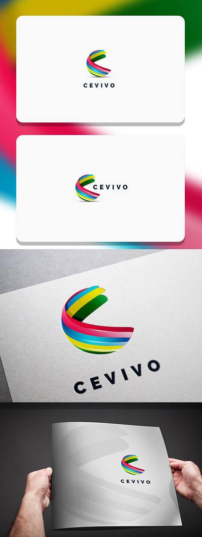 Logo design for Cevivo brand design brand identity branding branding agency character colorful logo colorful logos letters letters logo logodesign