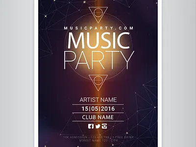Poster Design abode illustrator band music poster art poster design