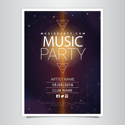 Poster Design abode illustrator band music poster art poster design