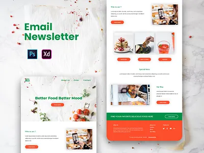 Email Newsletter Design branding design email design email marketing email newsletter email template gmail landing page design mobile app design mobile design ui design user interface website