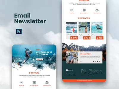 Email Newsletter Design branding design email design email marketing email newsletter email template gmail landing page design mobile app design mobile design ui design user interface website