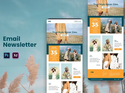 Email Newsletter Design branding design email design email marketing email newsletter email template gmail landing page design mobile app design mobile design ui design user interface website