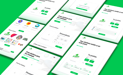 Custom stickers platform concept - Stuff custom design sticker stuff ui ux