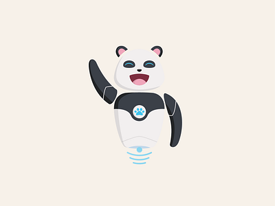 Panda Robot design illustration illustration art illustrator robot vector